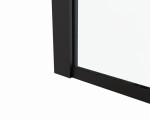 HOPA - Pevná bočná stena PANEL BELVER BLACK NEW - Farba rámu - Čierna, Pevná stena - 100 Smer zatvárania - Univerzálny Ľavé / Pravé, Výplň - Číre bezpečnostné sklo - 8 mm BCBELV100PSBCN