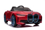 Mamido Mamido Elektrické autíčko BMW i4 červené 12V7Ah EVA kolesá ECO Koža