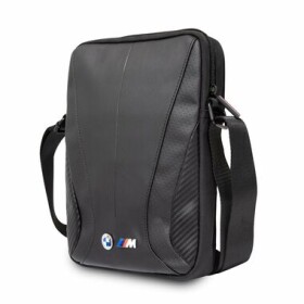 BMW Carbon Leather Tablet Bag 10 čierna (3666339046781)