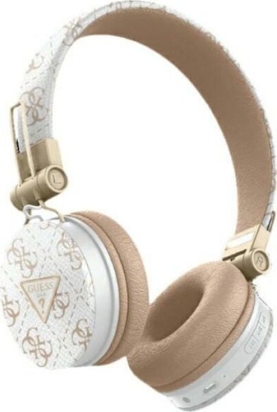 Guess Guess Bluetooth ENC GUBH70E4PTMH on-ear headphones white 4G Triangle Round Shape