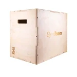 Plyometrická debna PlyoBox Wood - GymBeam (čierna) (48997-1-brown)