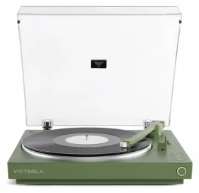 Victrola VPT-800-GRN-INT zelená / Automatický gramofón / 2 rýchlostné / BT / RCA / predzosilňovač (100002200214)