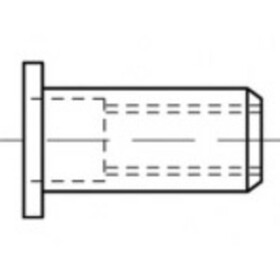 TOOLCRAFT TO-5455314 slepá nitovacie matice M5 500 ks; TO-5455314