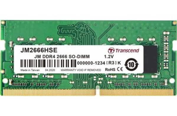 Transcend JetRam 32GB (1x32GB) 2666MHz / SODIMM / DDR4 / CL19 / 1.2V / 2Rx8 (JM2666HSE-32G)