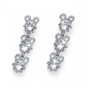 Oliver Weber Trblietavé náušnice s čírymi kryštálmi Say 22975