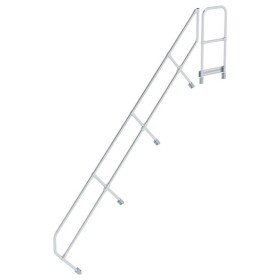 MUNK Günzburger Steigtechnik 600513 Munk Druhé madlo na schody s plošinou 45° 13 schodov 1 ks; 600513