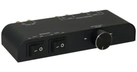 MicroConnect 4-cestný Switch reproduktorov s banánkovým konektorom čierna (MC-GEN-270)