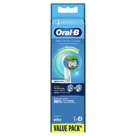 Oral-B EB20 Precision Clean biela (4 ks) / náhradné hlavice / pre všetky kefky Oral-B okrem modelov Pulsonic amp; iO (EB20-4)