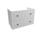 Kúpeľňová skrinka pod umývadlo Naturel Forli 80x45x46 cm biela FORLI80BI FORLI80BI