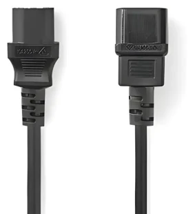 Nedis napájací kábel IEC-320-C14 - IEC-320-C13 čierna / Napájací kábel / Priamy / Poniklované konektory / 3 m (CEGP10500BK30)