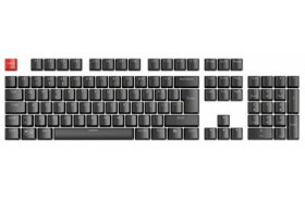 Glorious vymeniteľné klávesy ABS ISO PT čierna / 105 ks / PT layout / Cherry MX + Gateron + Kailh (G-104-BLACK-PT)
