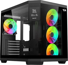 Redragon Vision ARGB GC-625-PRO čierna / Skriňa pre PC / Middle Tower / ATX / 4X ARGB 120 mm / Tempered Glass (GC-625-PRO)