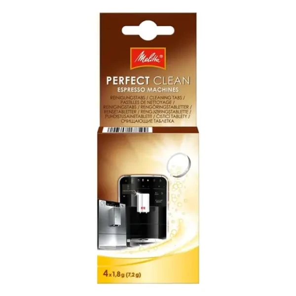 Melitta Perfect Clean čistiace tablety / Čistiace tablety pre kávovary / 4x1,8 g (2210371)