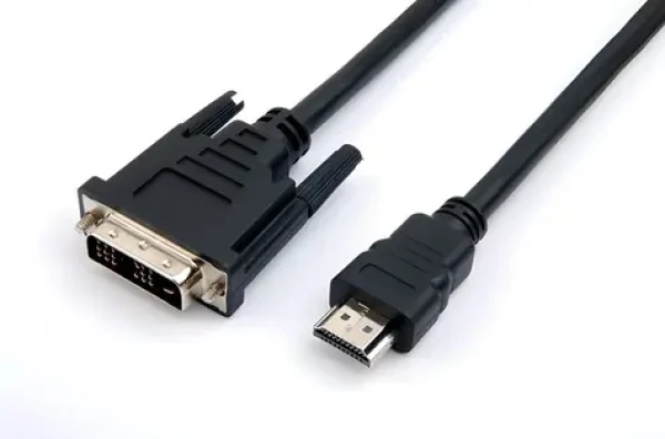 TB Touch HDMI-DVI (24+1) čierna / Prepojovací kábel / Pozlátené konektory / HDMI 1.4 / 1,8 m (AKTBXVH1PDVI18B)