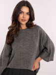 Jumper DHJ SW 9314.04P tmavosivý jedna velikost