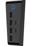 Venom VS5006 čierna / USB Hub pre PS5 / 4 x USB 2.0 amp; 2 x USB-C (VS5006)