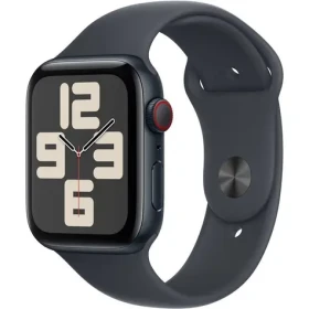 Apple Watch SE (2024) GPS + Cellular 40mm Temne atramentové hliníkové telo - Temne atramentový športový remienok S/M (MXGC3QC/A)