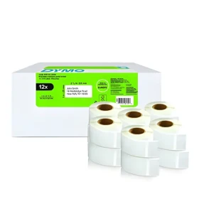 Dymo papierové štítky 54x25mm / biele / pre spiatočnú adresu / 12x1000 ks (2177563)
