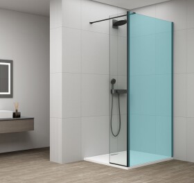 POLYSAN - ESCA otoč. panel pre fixné sklo, 500, čierný mat ES3B50B