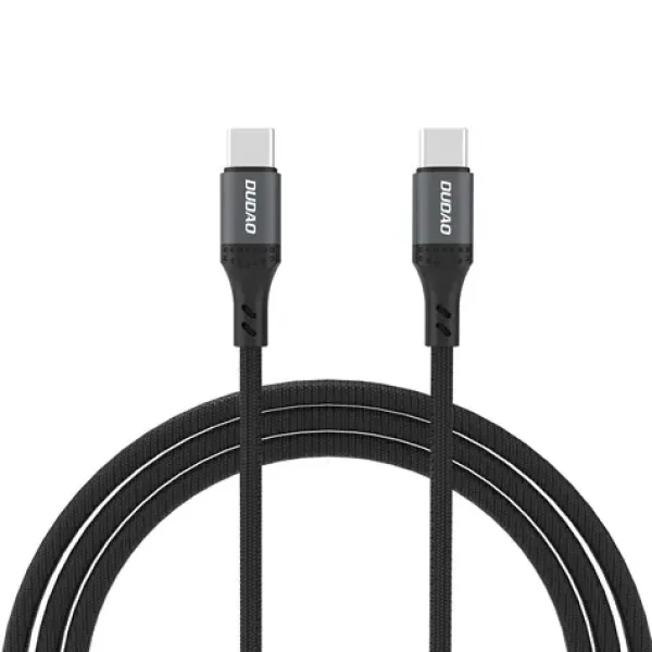 Dudao Dátový kábel L3CC / USB-C / USB-C / 60W / 1.2 m / čierna (181521)