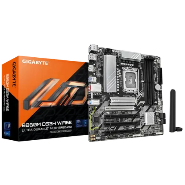 GIGABYTE B860M DS3H WIFI6E / B860M / LGA1851 / 4x DDR5 / PCIEx16 / 2.5 GLAN / mATX (B860M DS3H WIFI6E)