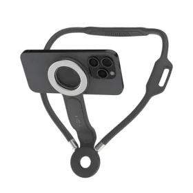 FIXED Držiak telefónu na krk Creator Neck Phone Holder s podporou MagSafe sivý (FIXCNH-GR)
