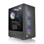 Thermaltake S200 TG Black / ATX / 2x USB 3.0 / bez zdroja / priehľadná bočnica (CA-1X2-00M1WN-00)