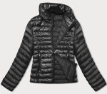 Čierna dámska prešívaná bunda so stojatým golierom J Style (16M9130-392) odstíny černé 46