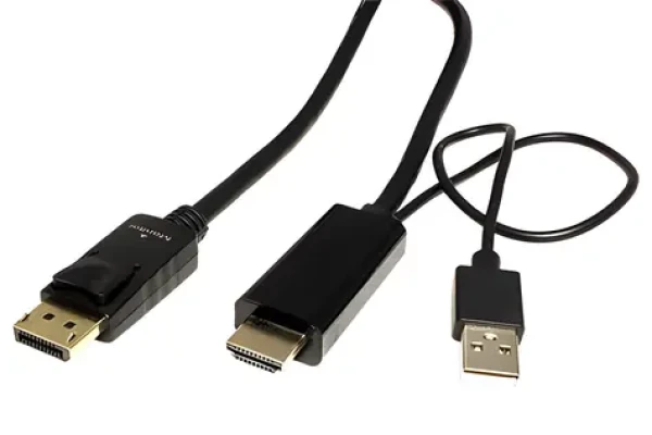 HDMI - DisplayPort kábel, HDMI A(M) - DP(M), 4K @ 60Hz, 2m (11.04.5992)