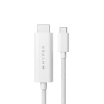 Hyper Kábel 4K USB-C (M) - HDMI (M) 2.5 m biela (HY-HD6007WHGL)