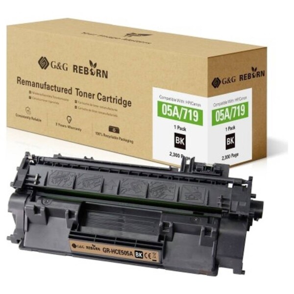 G&G Reborn remanufactured toner náhradný HP, Canon 05A, 719 čierna 2300 Seiten kompatibilná toner; 21228