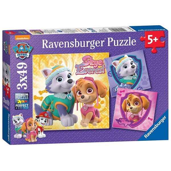 Ravensburger - Puzzle - Tlapková Patrola - 3x49 dielikov