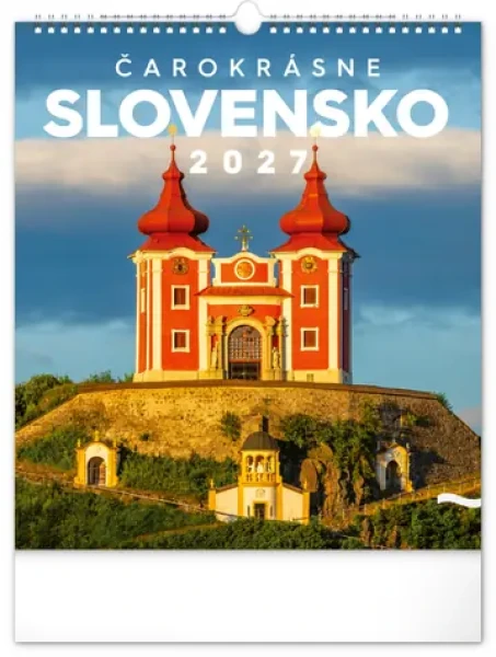 NOTIQUE Čarokrásne Slovensko 2027 / Nástenný kalendár / 30 × 34 cm