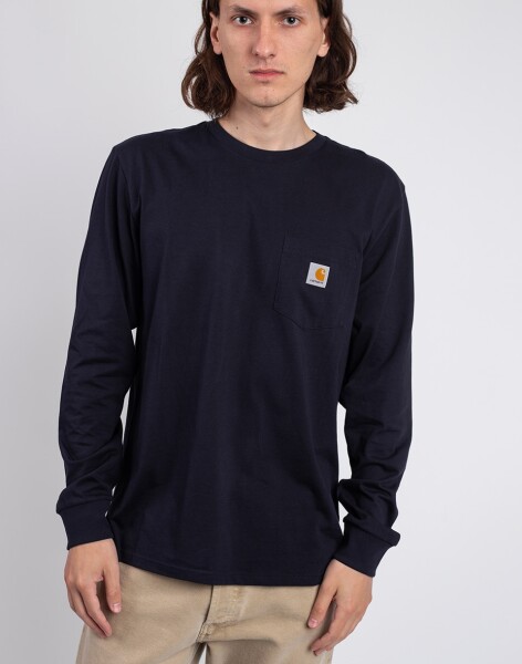 Carhartt WIP L/S Pocket T-Shirt Dark Navy S
