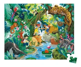 JANOD Puzzle v kufríku Dobrodružstvo v džungli