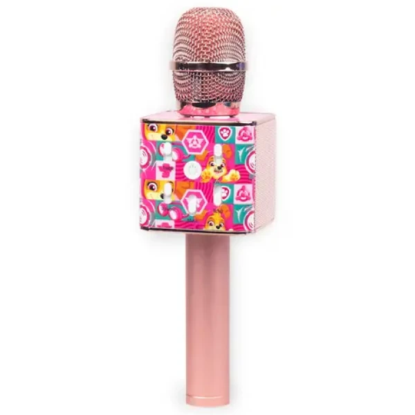 Tlapková patrola Bluetooth karaoke mikrofón ružová / USB-A/C / 10m (BIE003645)
