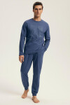 Pyžamo Henderson 43464 Miestna dĺžka/r M-3XL krém 3xl