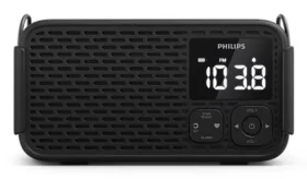 Philips TAR3500/00 čierna / Rádiobudík / LED displej / Akumulátor 5200 mAh / Výstup na slúchadlá (TAR3500/00)