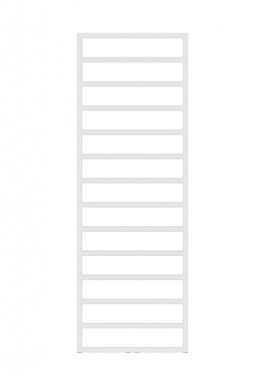 HOPA - Kúpeľňový radiátor PERTH biela farba - Farba radiátora - Biela, Rozmer radiátora - 600 × 1200 mm, výkon 525 W, Typ pripojenia - Stredové 50 mm RADPER601235SP