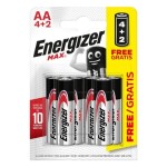 Energizer MAX Batéria - Ceruzka AA 6ks (4+2 zadarmo) (7638900426908)