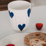 Eulenschnitt Porcelánový hrnek Hearts 290 ml – dark blue