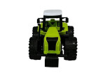Mamido Traktor s tromi prívesmi žatvy sena zelený