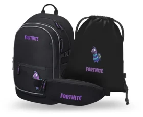 BAAGL SET 3 Core Fortnite Flama / batoh / vrecko / oblička / GRS