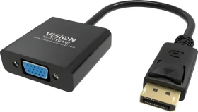 Vision Professional čierna / Adaptér / DisplayPort (M) - VGA HD-15 (F) (TC-DPVGA/BL)