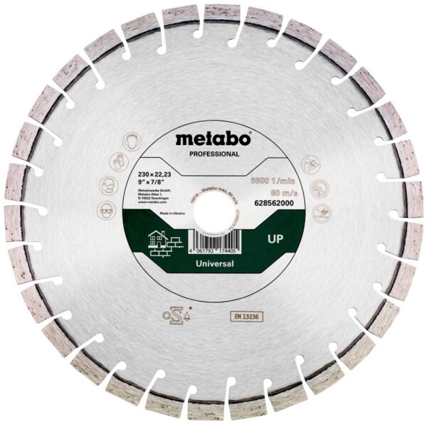 Metabo 628563000 diamantový rezný kotúč Priemer 300 mm Ø otvoru 25.4 mm 1 ks; 628563000