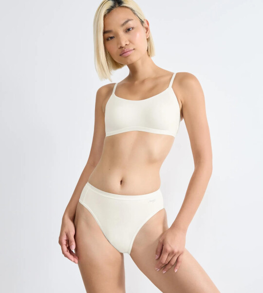 SLOGGI GO DAILY COTTON - 3× Sloggi Brushed Organic Cotton Tai SILK WHITE XL