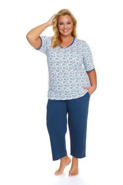 Dámske pyžamo 5290 plus - Doctornap Bílá XL