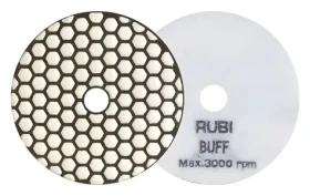 RUBI Leštiaci pad živicový 100mm / Leštiaci pad / suché leštenie / kameň, dlažba (62977)