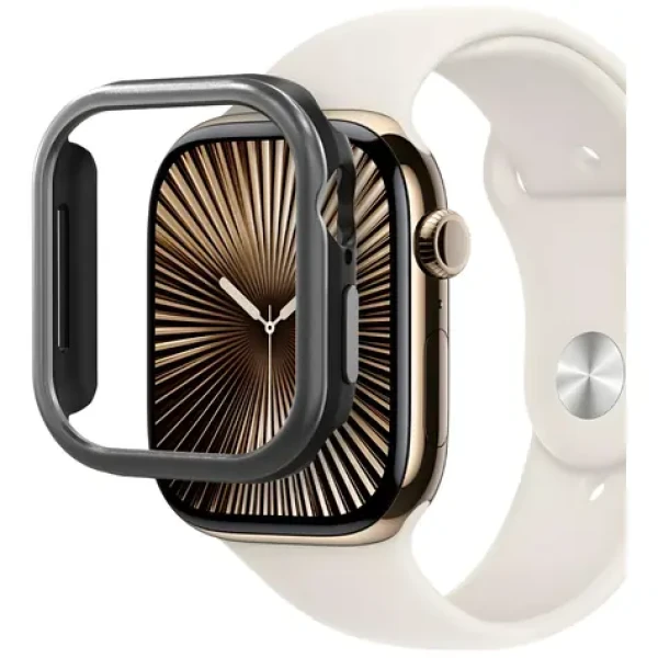 Araree Amy gunmetal / Ochranné púzdro / Apple Watch 10/11 42 mm / hliníkový rámček / TPU (AR20-02240A)