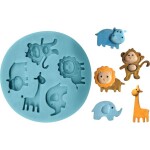 Silikónová formička zoo zvieratká 7x7cm - Cakesicq - Cakesicq